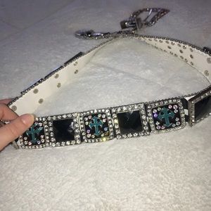 Zebra/Crystal Bling Belt